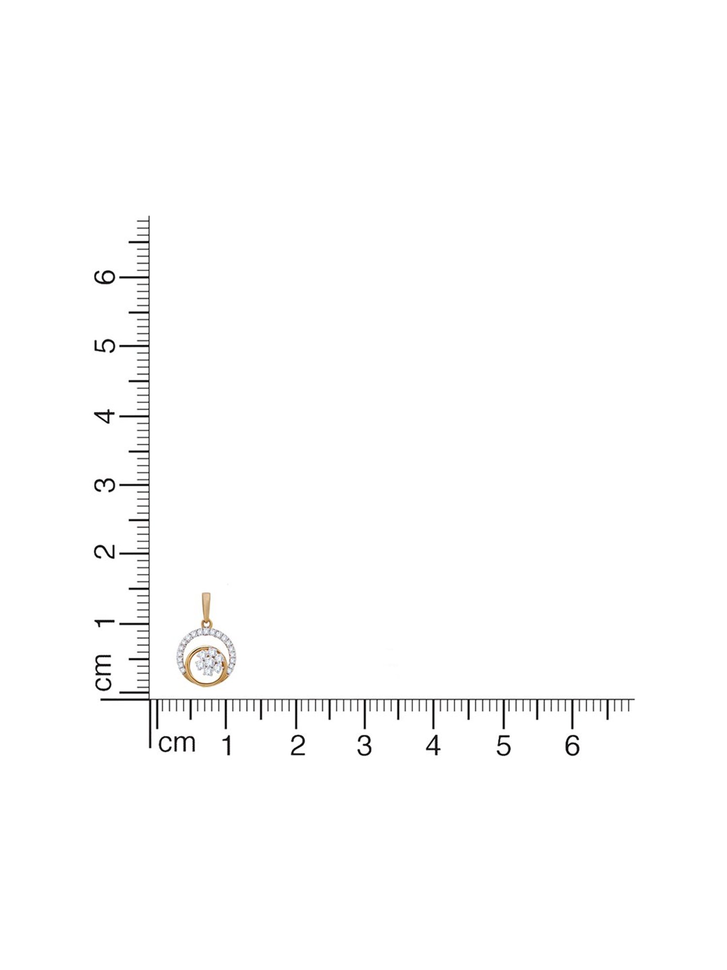 Waman Hari Pethe Jewellers 18k Gold & Diamond Pendant without Chain for Women