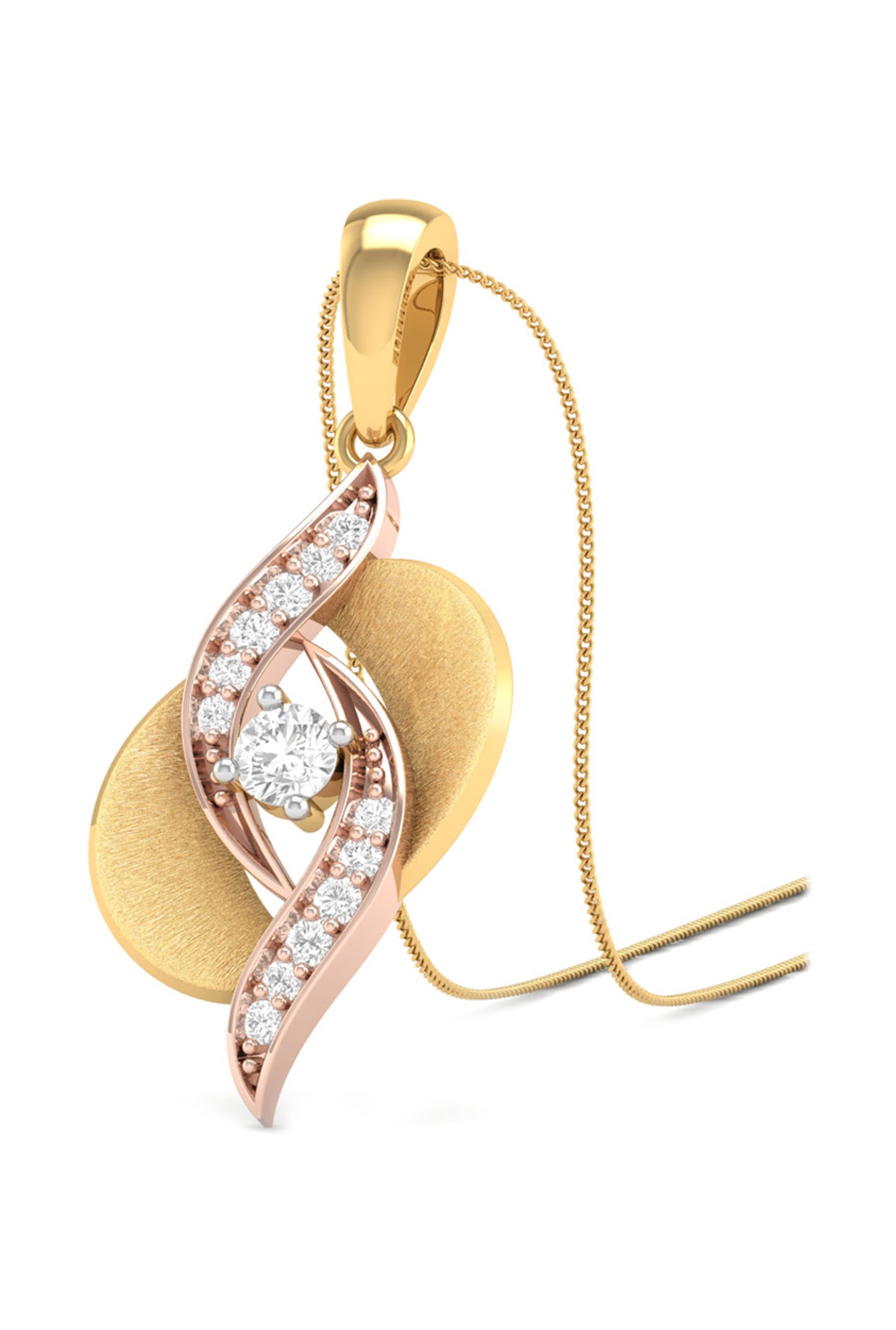 PC Jeweller Corran 22 kt Gold Pendant without Chain