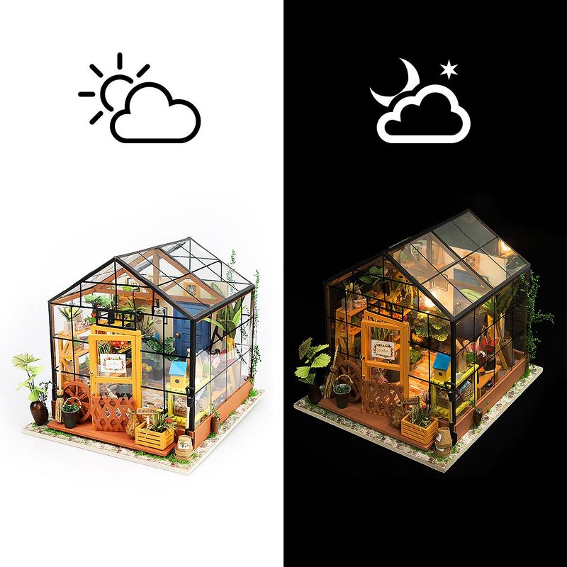 Hands Craft DIY 3D Wooden Puzzles - Miniature House: Cathy's Flower House