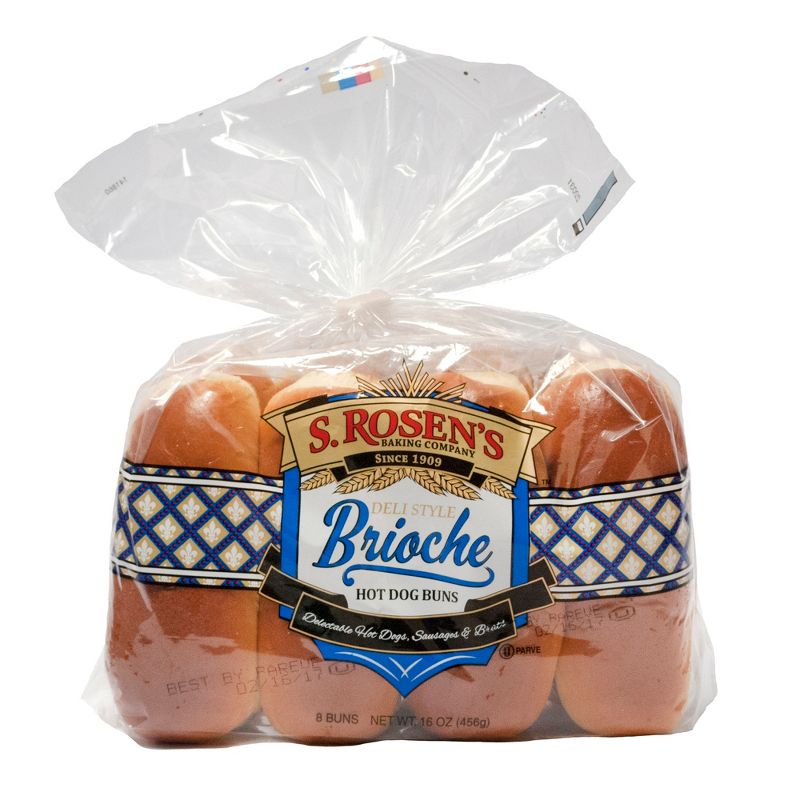 S. Rosen's Brioche Hot Dog Buns - 16oz/8ct