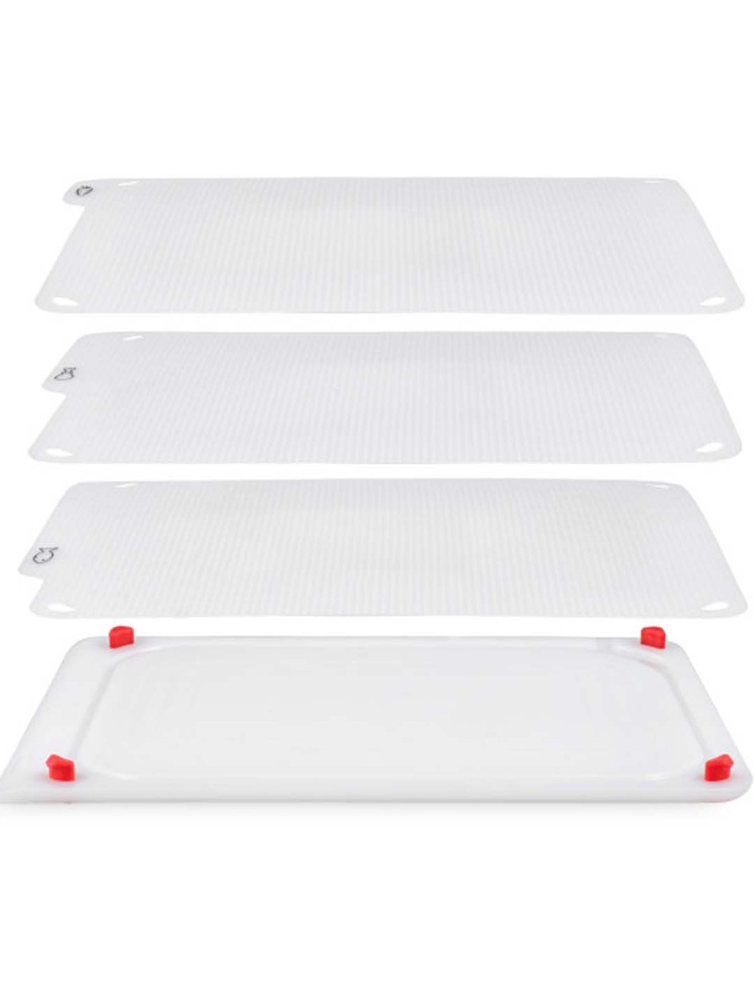 Zyliss White Plastic 4 in 1 Chopping Board - Set of 1