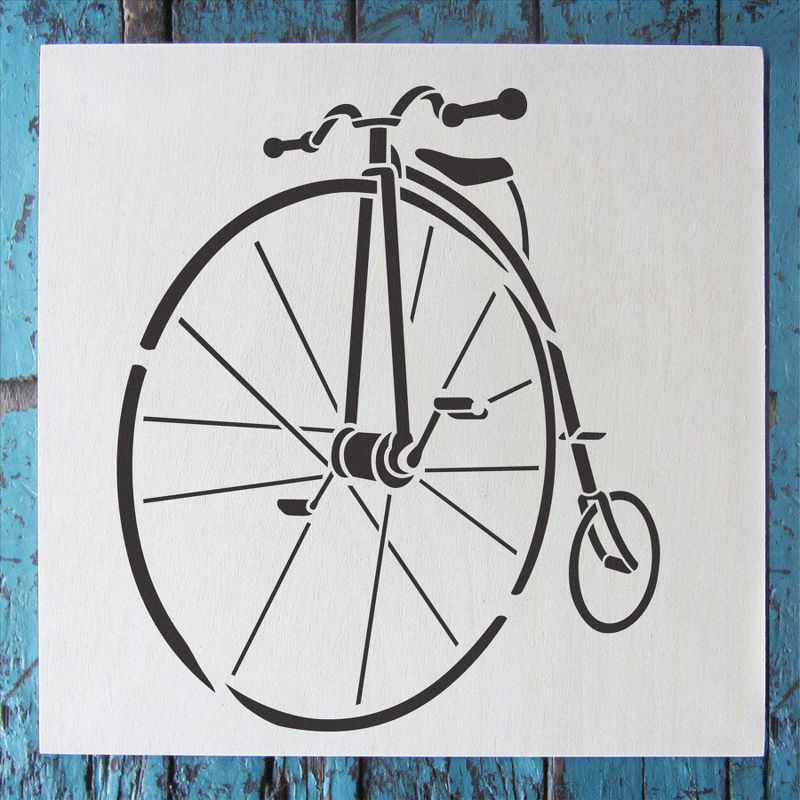 Stencil1 Penny Farthing - Stencil 5.75" x 6"