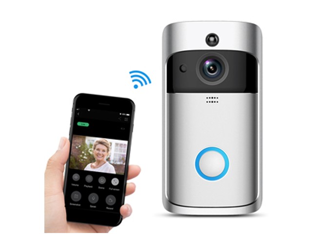 Video Doorbell Wi-Fi &middot; 720p HD &middot; Two-way Audio With Camera For Home Security Monitor Video Doorbell wifi Camera