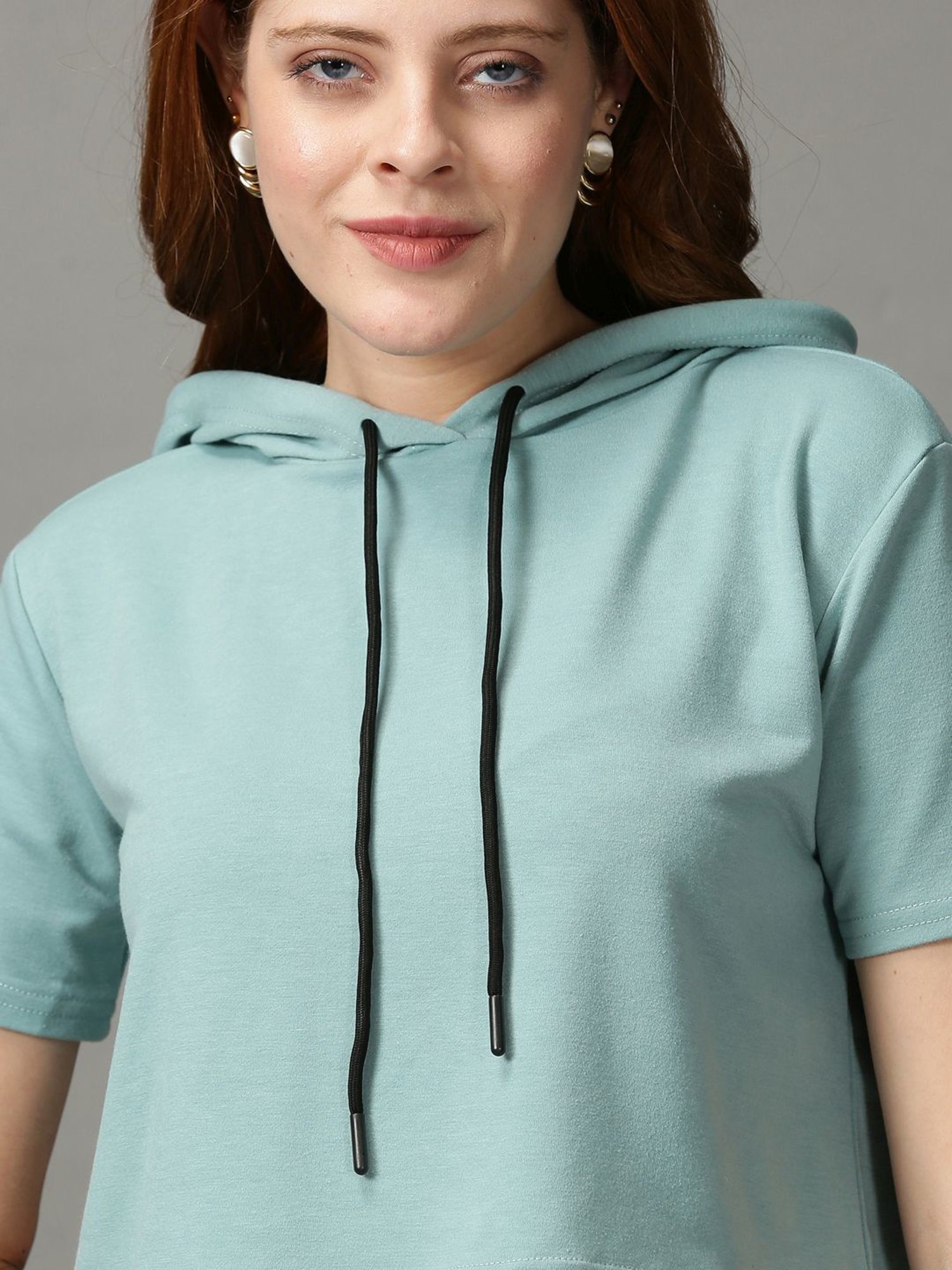 SHOWOFF Sea Green Regular Fit Top