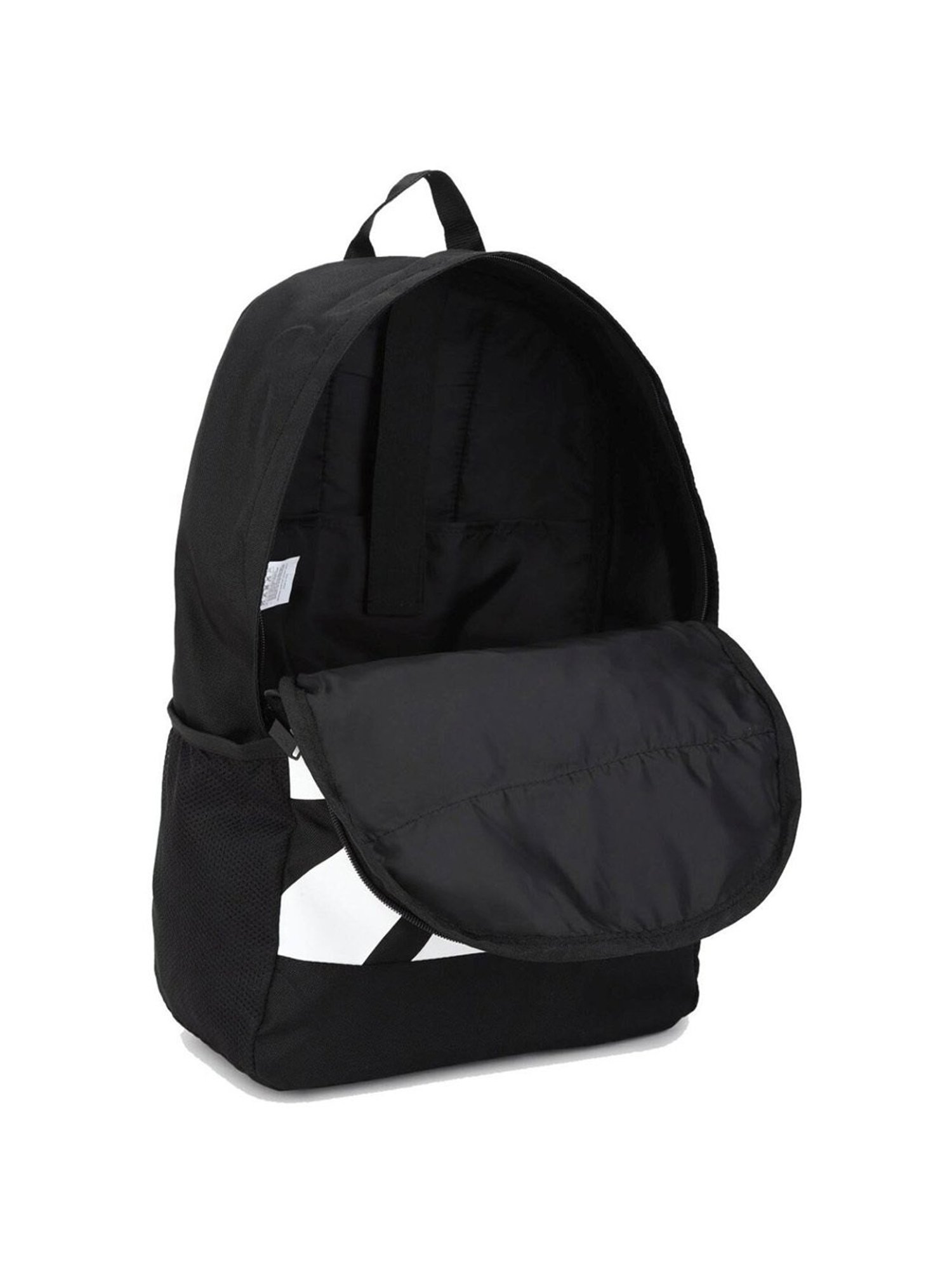 Reebok Black Polyester Solid Backpack