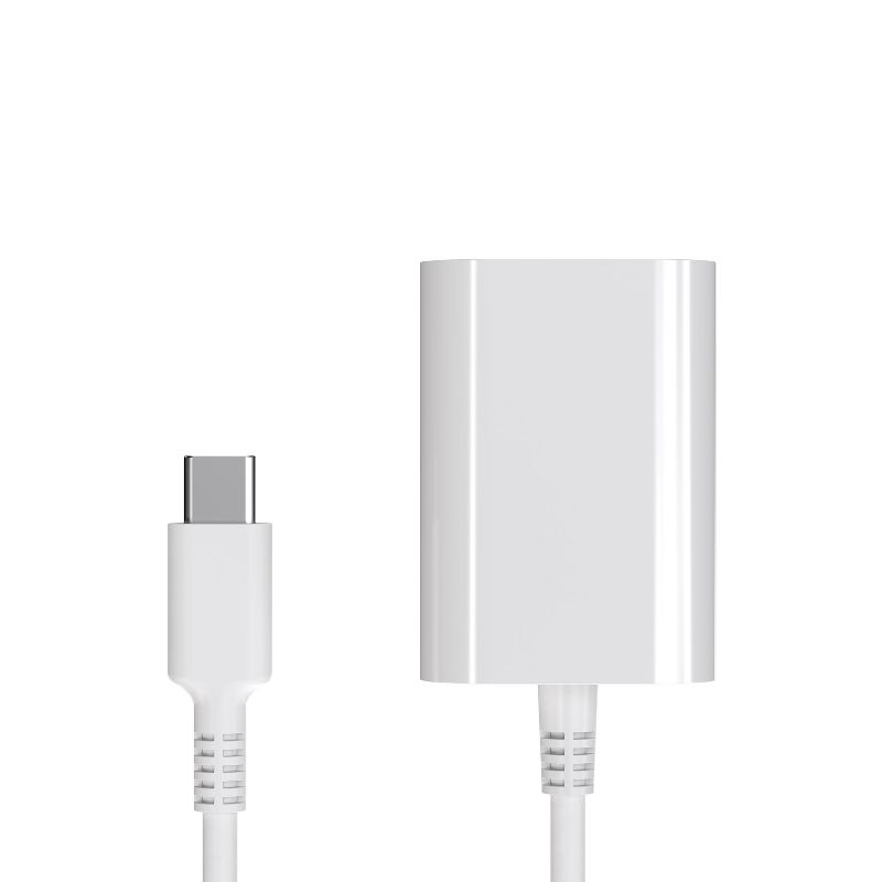 NXT Technologies 0.5' USB C/VGA Adapter, White NX52347