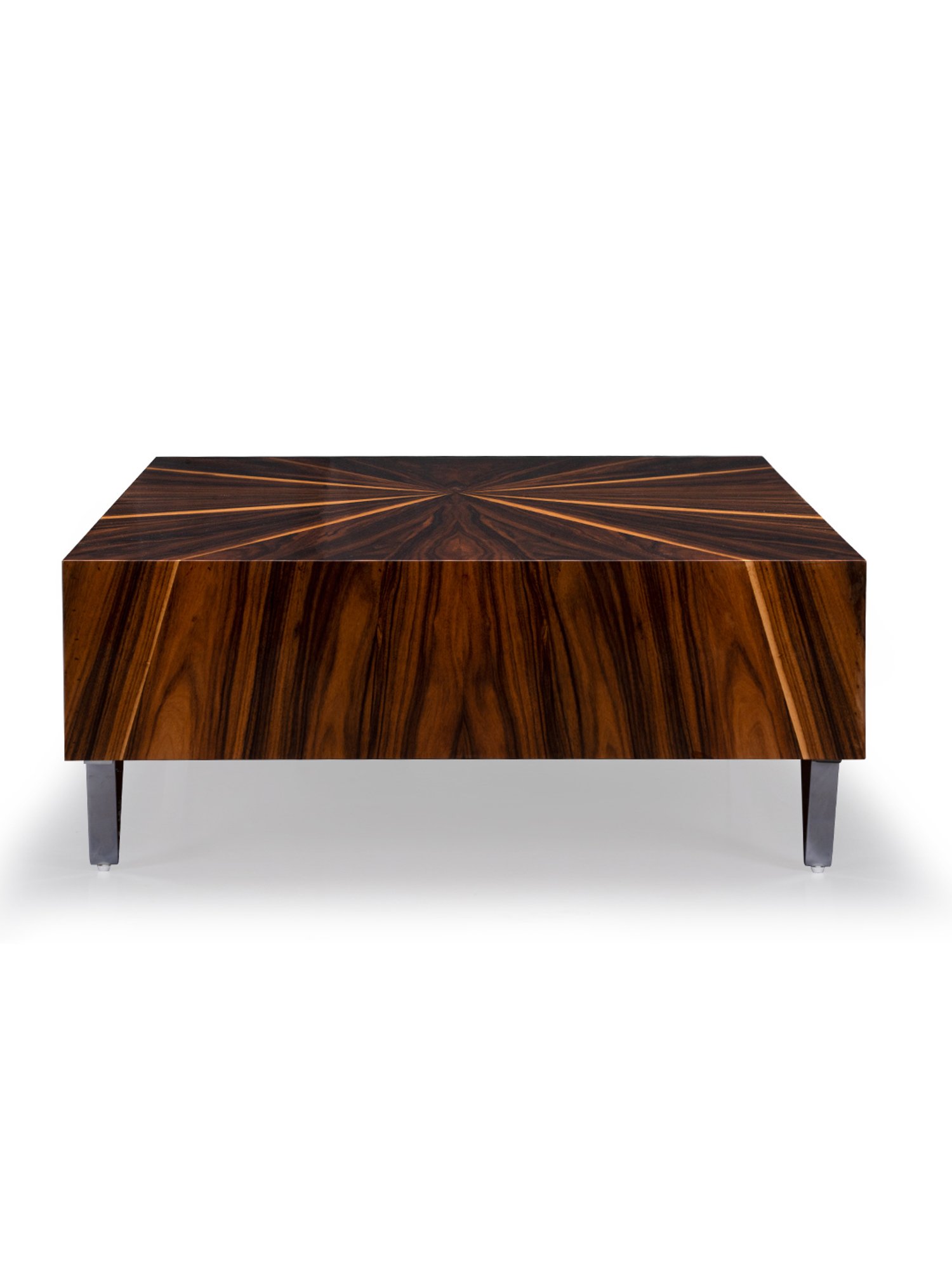 Durian Eriksen Brown Engineered Wood Veneer Center Table