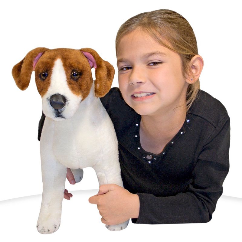 Melissa & Doug Giant Jack Russell Terrier - Lifelike Stuffed Animal Dog (over 12 inches tall)