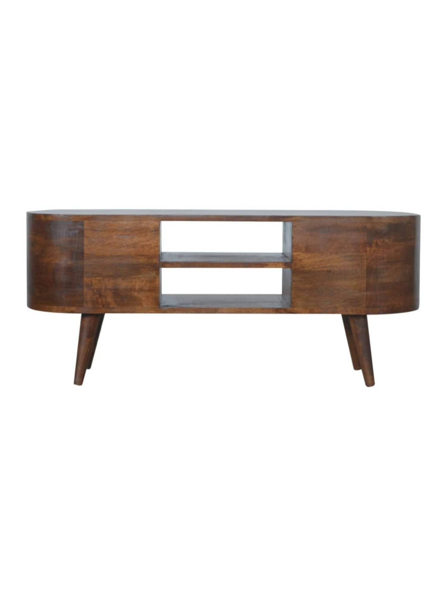 Artisan Furniture Brown Chestnut Rounded Entertainment Unit
