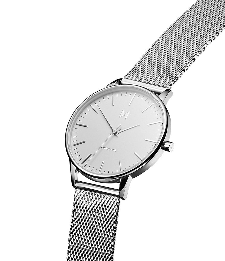 MVMT Boulevard Collection Venice Mesh Quartz Analog Bracelet Watch