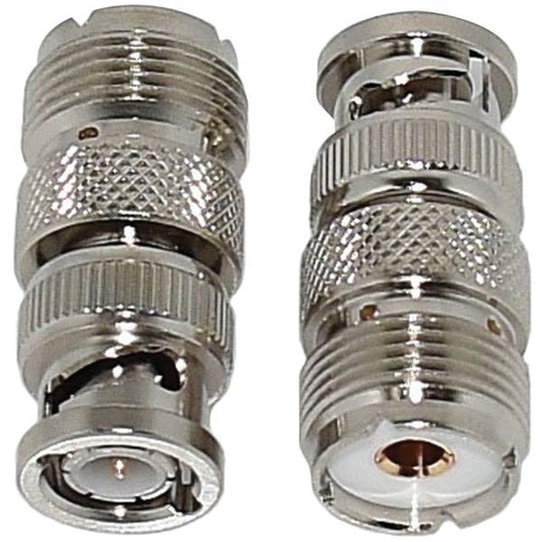 Tram 5678 BNC Male to SO-239 UHF Female Adapter, 2-Pack
