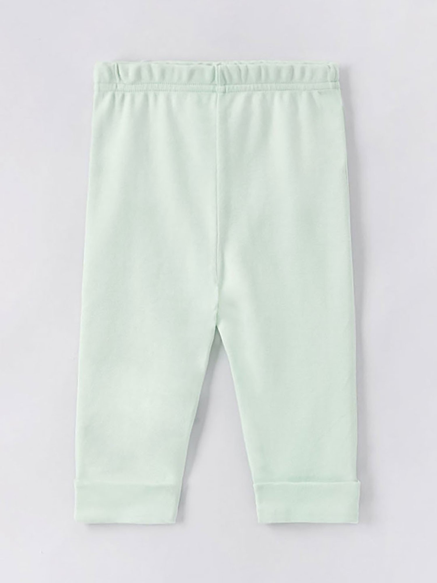 Ed-a-Mamma Baby Green Solid Leggings