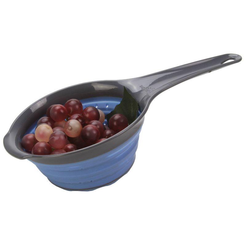 Squish 1qt Collapsible Colandar Blue/Gray