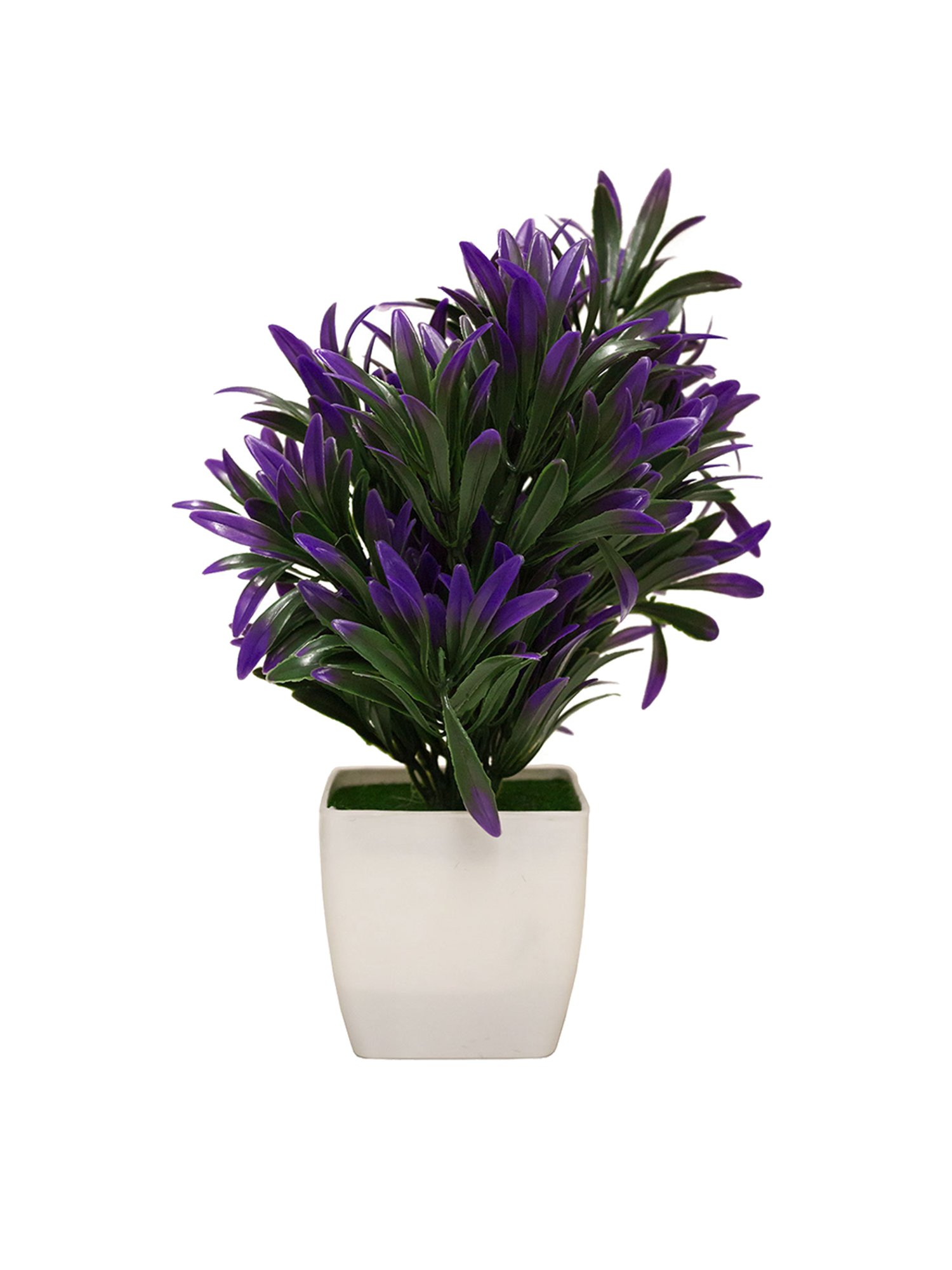 Amflix Purple Artificial Bonsai Plant With Pot