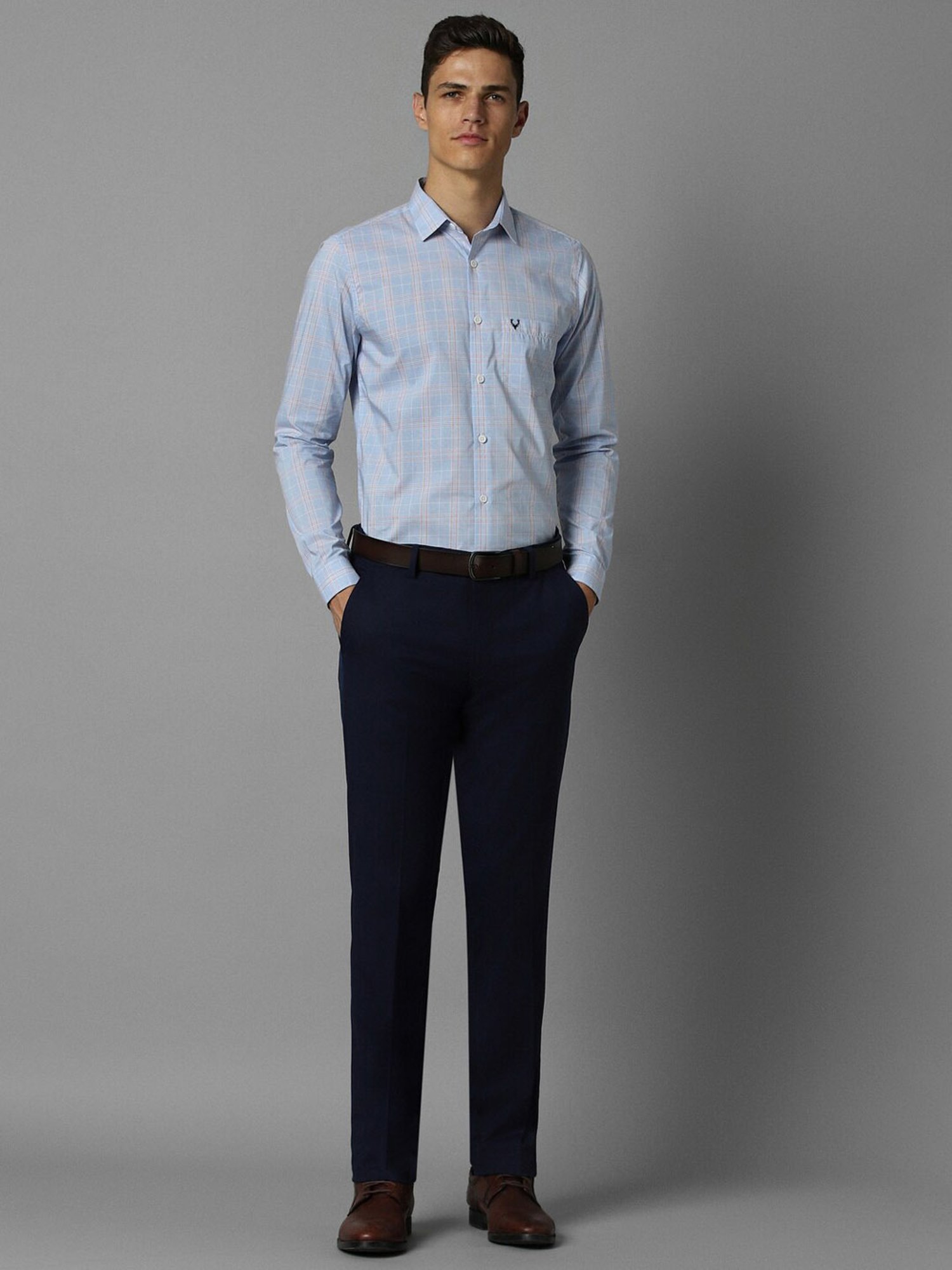 Arrow Sport Dark Green Cotton Slim Fit Shirt