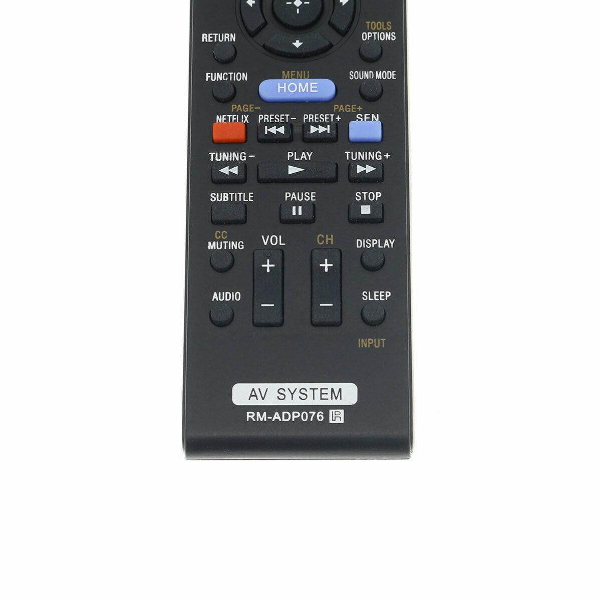 Replacement Audio Receiver Remote Control for Sony HBDE780W