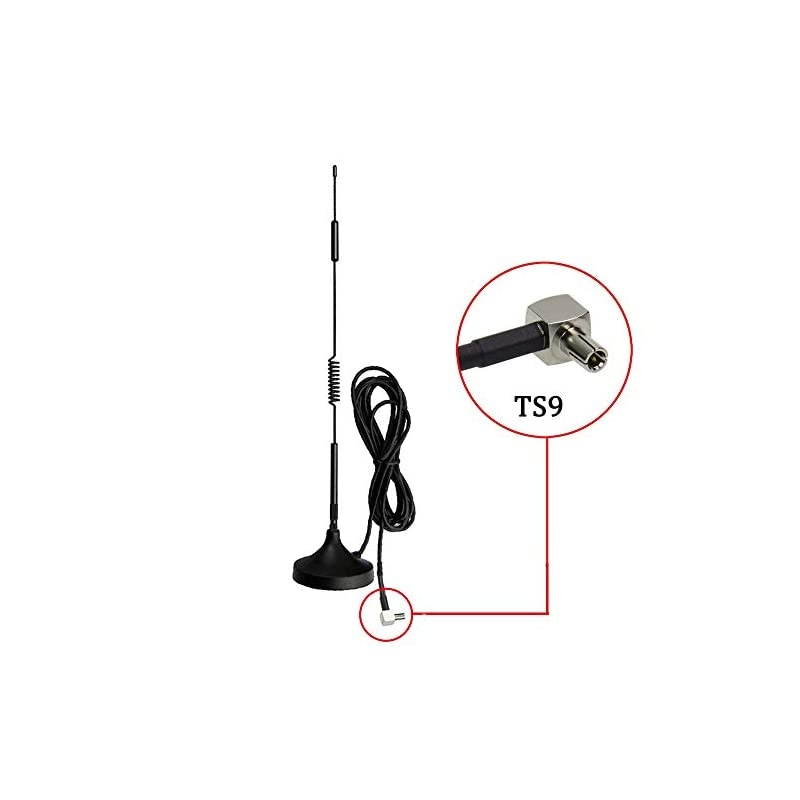 TS9 Antenna 7DBi 4G LTE CPRS GSM 3G 24G WCDMA Omni Directional Antenna with Magnetic Stand Base 10ft Extension Cable for WiFi Router Mobile Broadband Outdoor Signal Booster