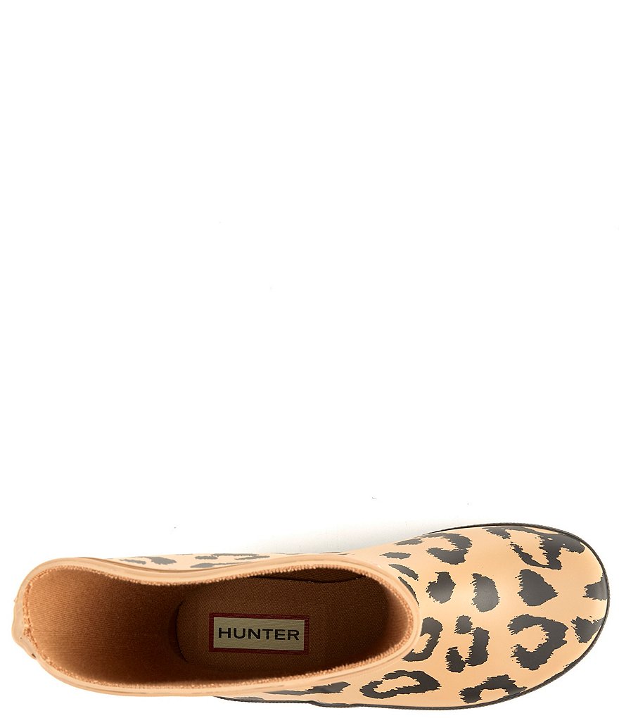 Hunter Girls' First Classic Hybrid Leopard Print Rainboots (Toddler)