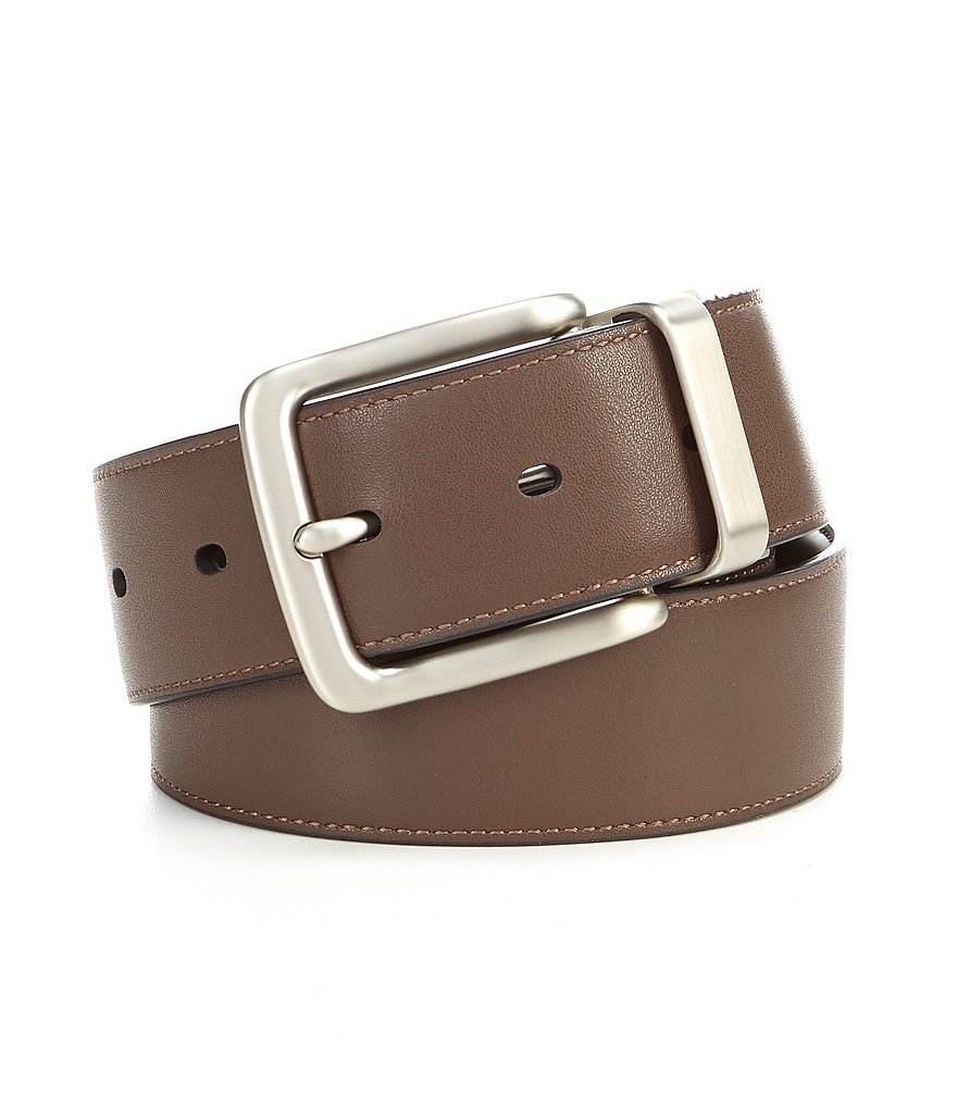 Cremieux Casual Clean Buckle Reversible Leather Belt