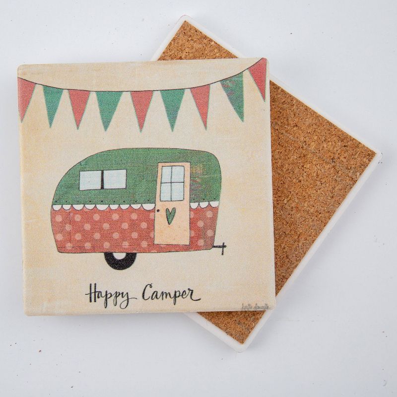 Thirstystone Happy Camper Coaster Set of 4