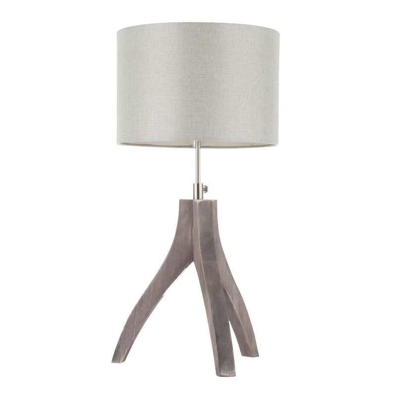 25" Wishbone Table Lamp Light Gray - LumiSource