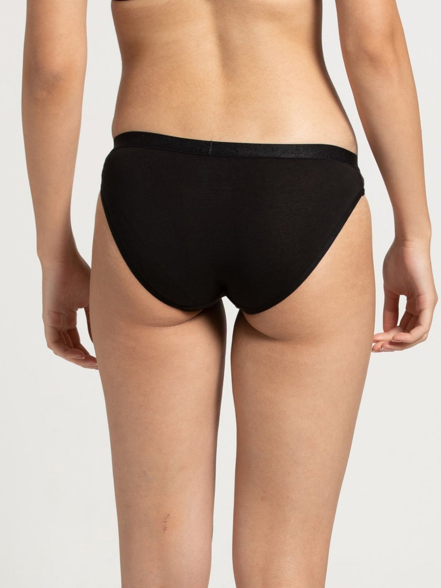 Jockey Black Cotton 3005 Bikini - Pack Of 3