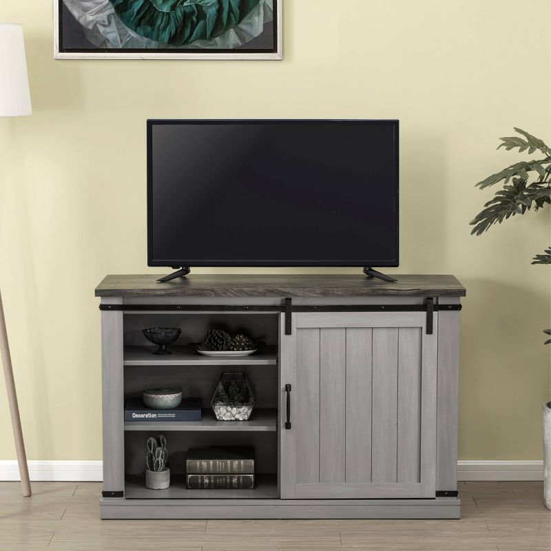 47" TV Stand For TVs up to 52" Gray - Home Essentials