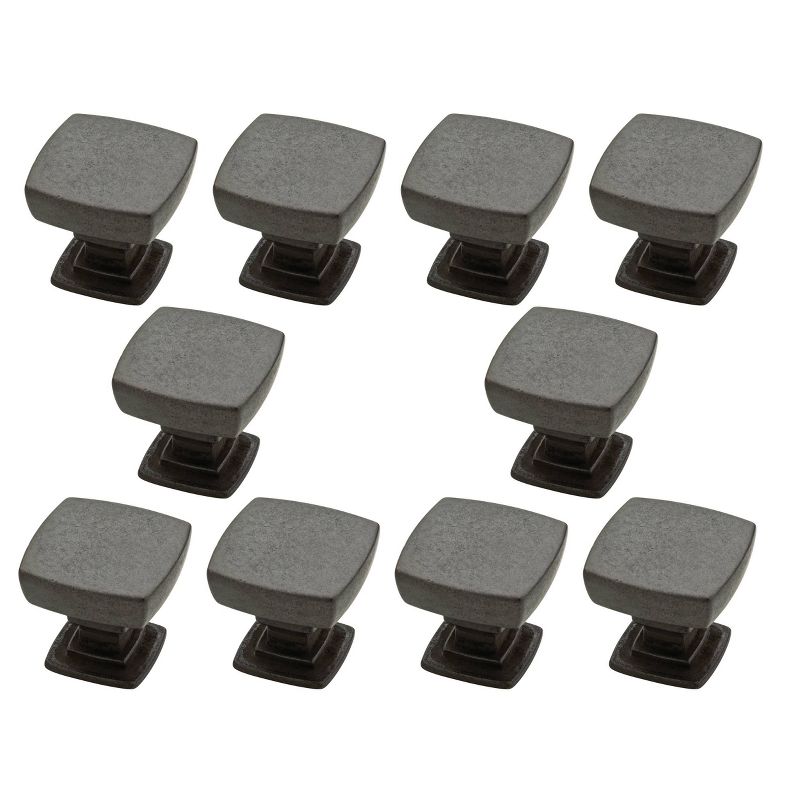 Franklin Brass 10pk 1-1/8" Webber Knob Soft Iron Gray