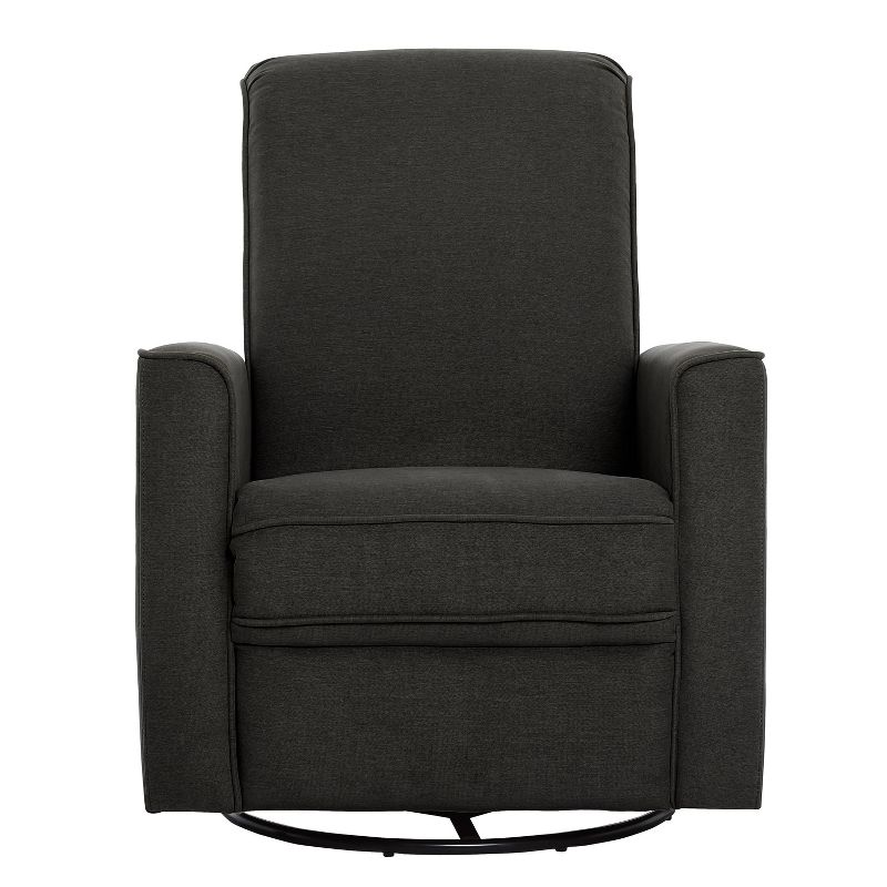 Evolur Ashville Upholstered Swivel Glide Power Recliner - Solid White
