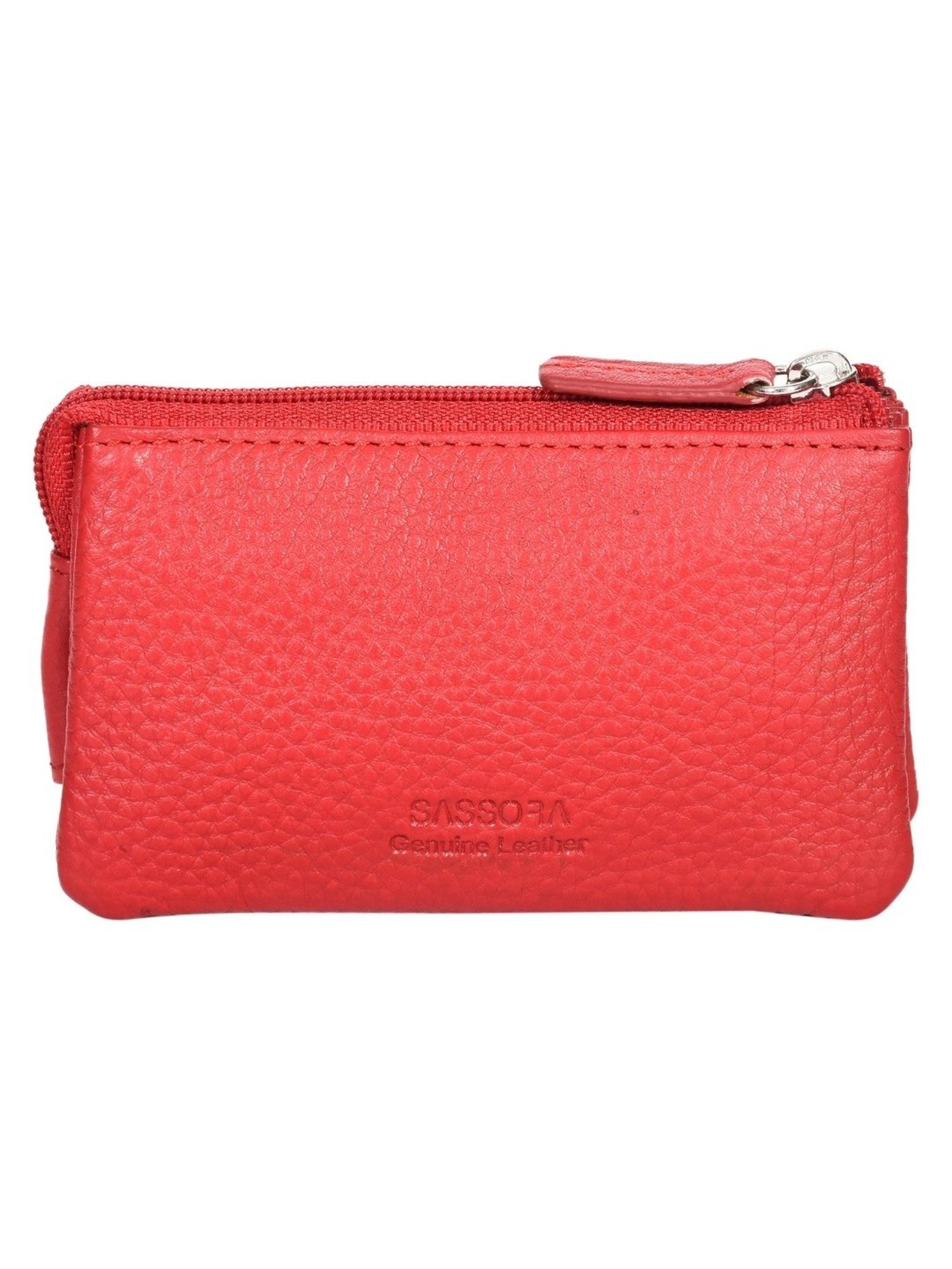 SASSORA NEO Red Leather Textured Wallet
