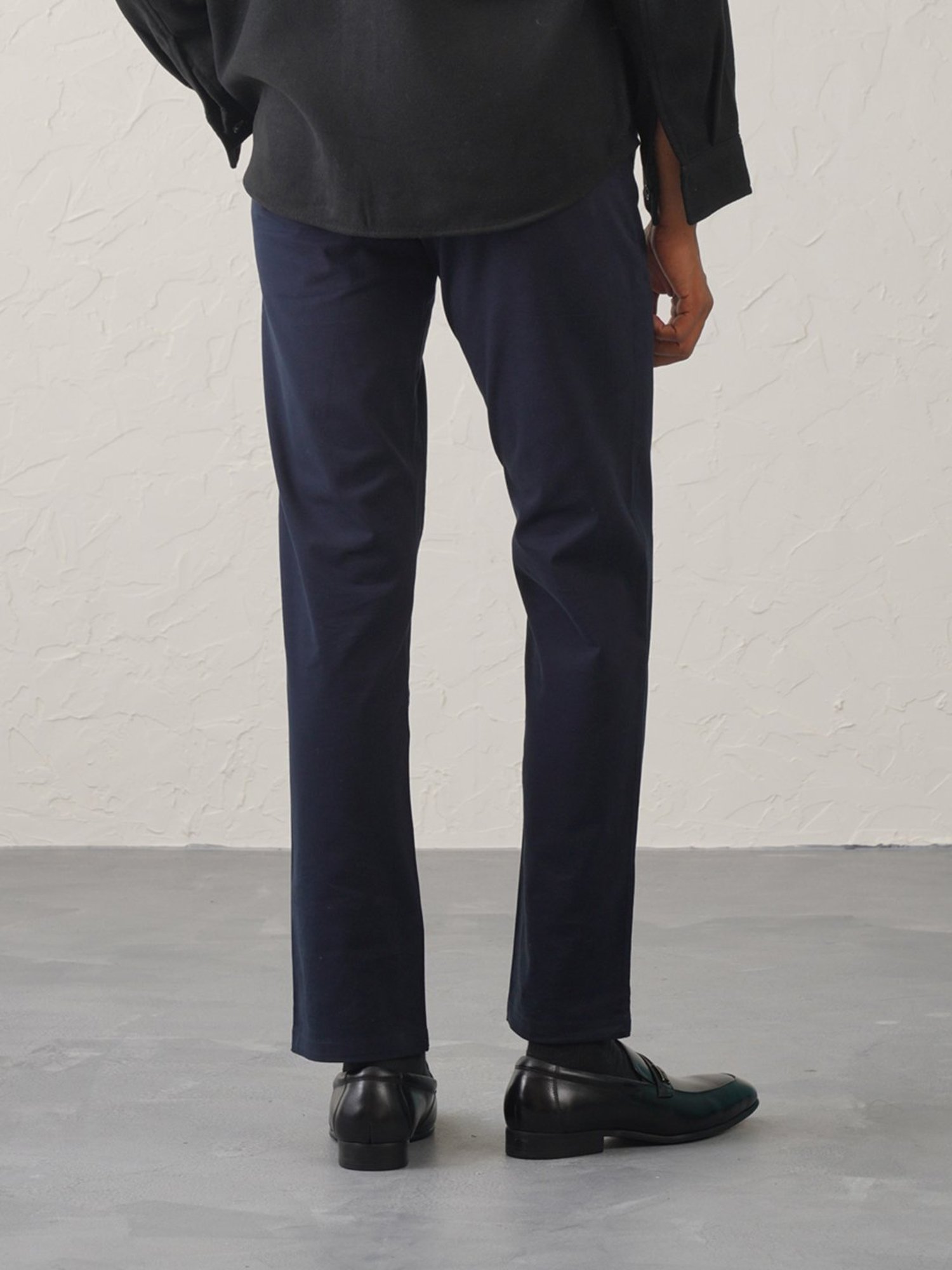 MinusOne Navy Slim Fit Chinos