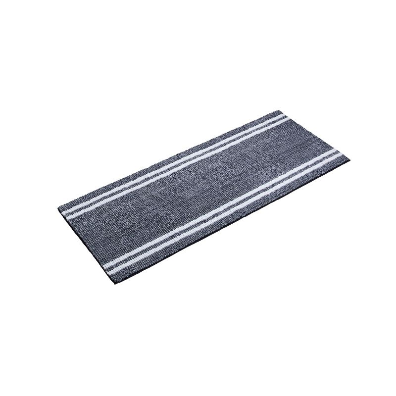 Hotel Border Memory Foam Bath Runner Navy - VCNY