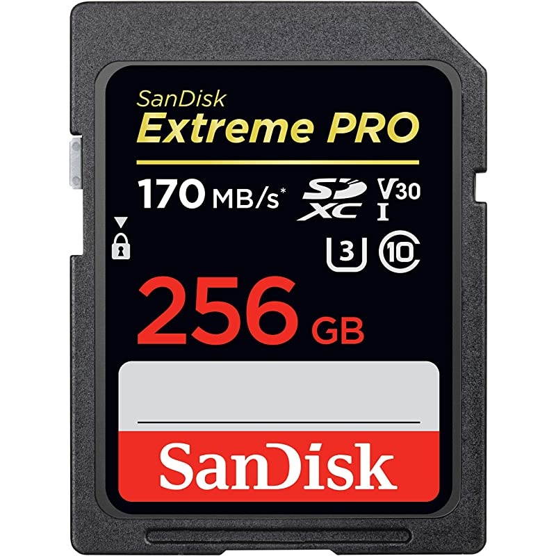 256GB Extreme PRO SDXC UHS-I Card - C10, U3, V30, 4K UHD, SD Card - SDSDXXY-256G-GN4IN