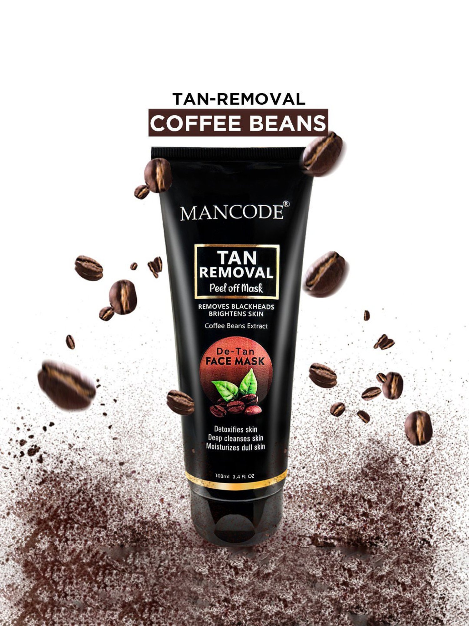 Mancode Detoxifying De Tan, Vitamin C & Acne Control Tea Tree Foaming Facewash (Pack of 3)