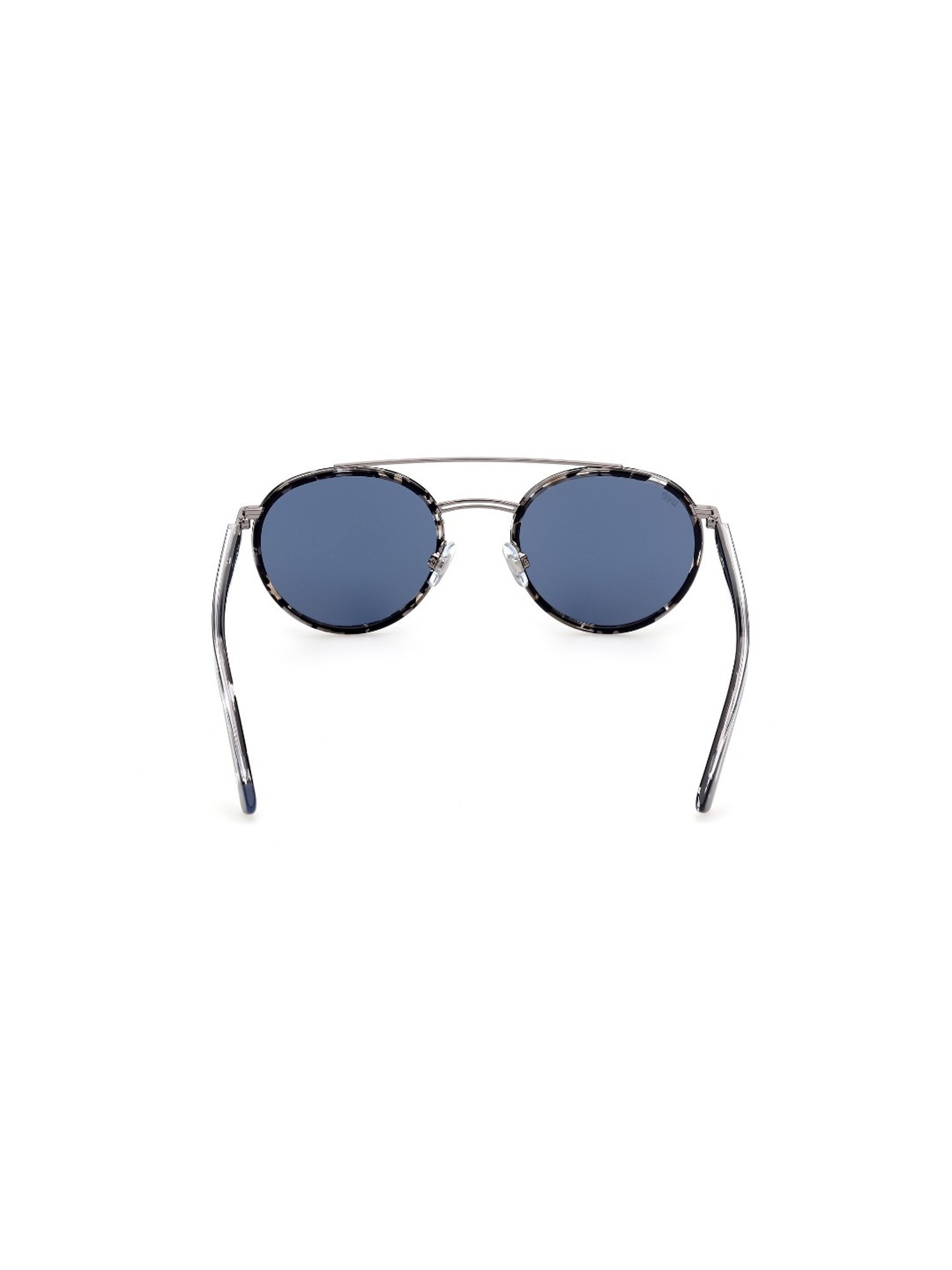 Web Eyewear Blue Round Unisex Sunglasses Designed in Italy