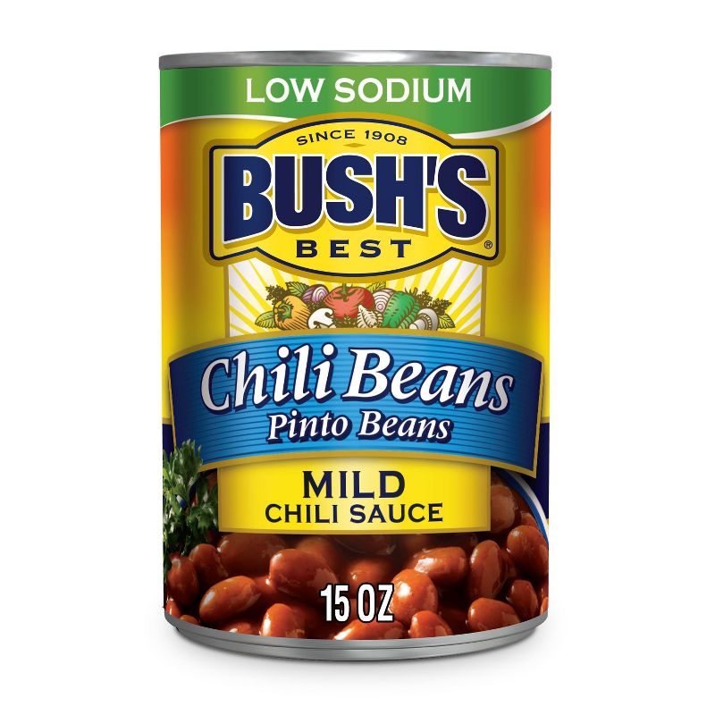 Bush's Best Low Sodium Pinto Chili Beans - 15oz