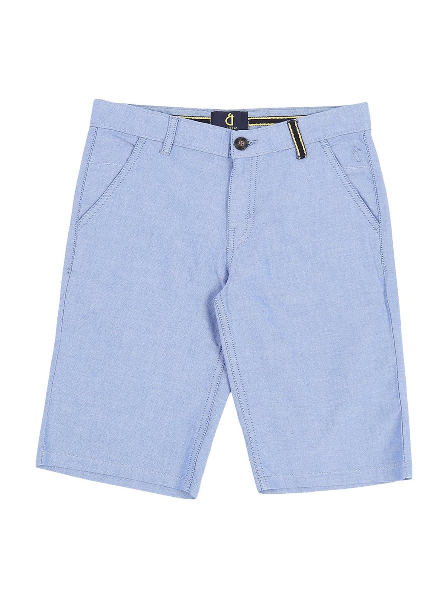 Gini & Jony Boys Blue Cotton Bermudas