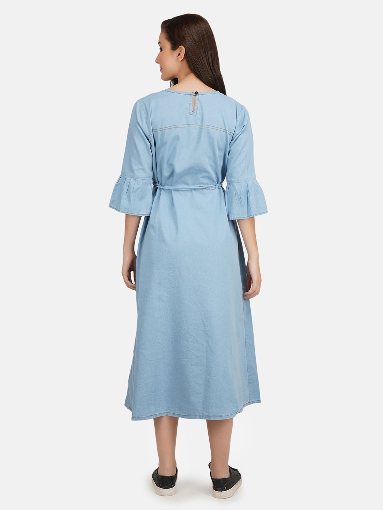 KOI SLEEPWEAR Light Blue Maternity Dress