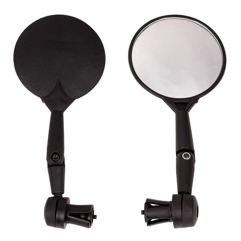 Juvale 4 Pack Bike-eye Mountain Bike Mirrors, 360 Degree Rotate Adjustable Bar End Rear View Bicycle Mirror