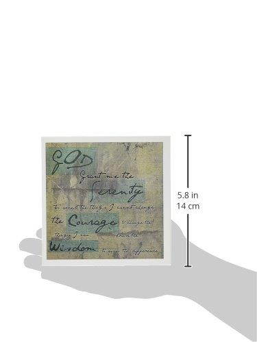 3dRose Serenity Prayer - Inspirational - Spiritual - Greeting Cards, 6 x 6 inches, set of 6 (gc_50568_1)