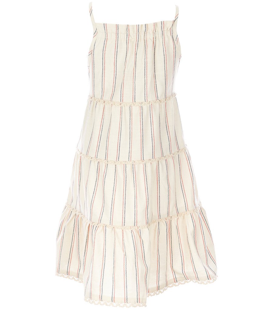 Copper Key Big Girls 7-16 Stripe Tiered A-Line Dress