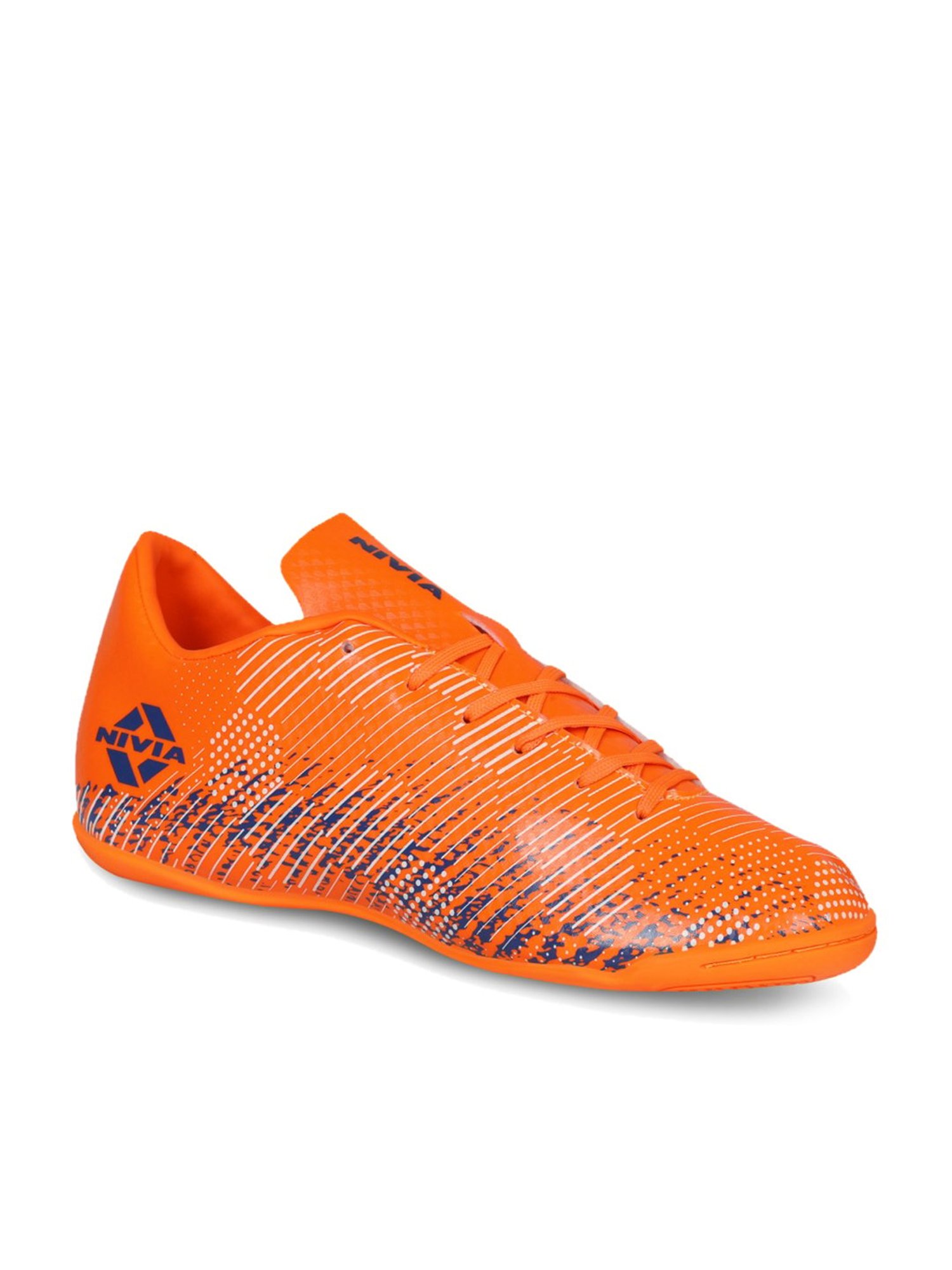 Nivia Men's Encounter 9.0 Futsal Orange Football Shoes