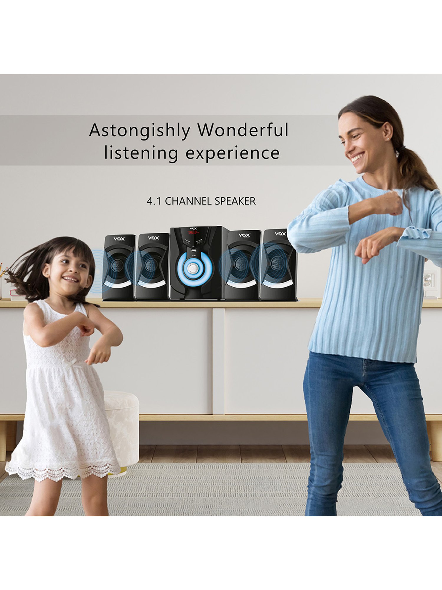 I Kall IK-444 5.1 Channel Home Theatre (Black)