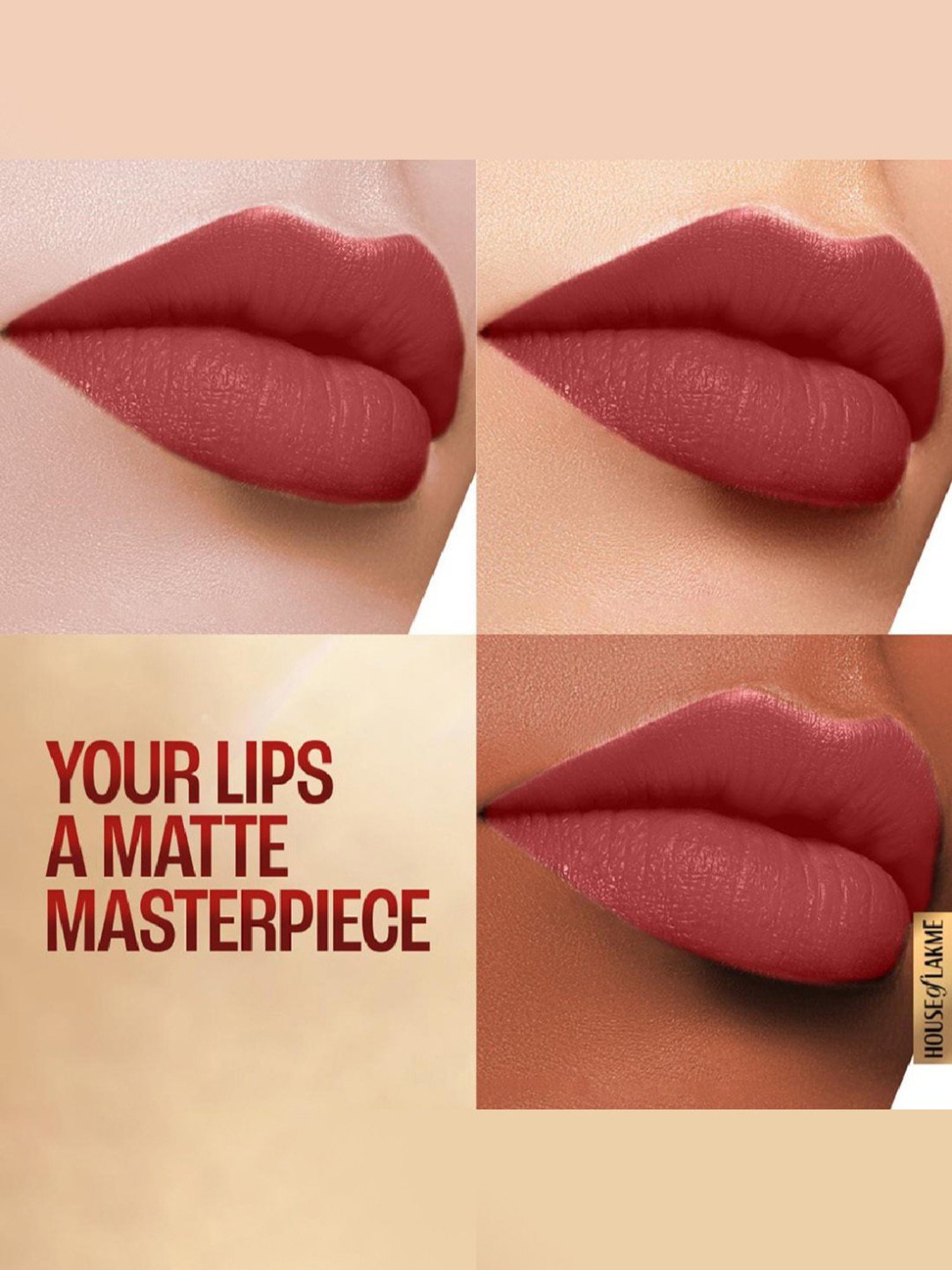 Lakme Priming Matte Lipstick Roseatte Red - 3.6 gm