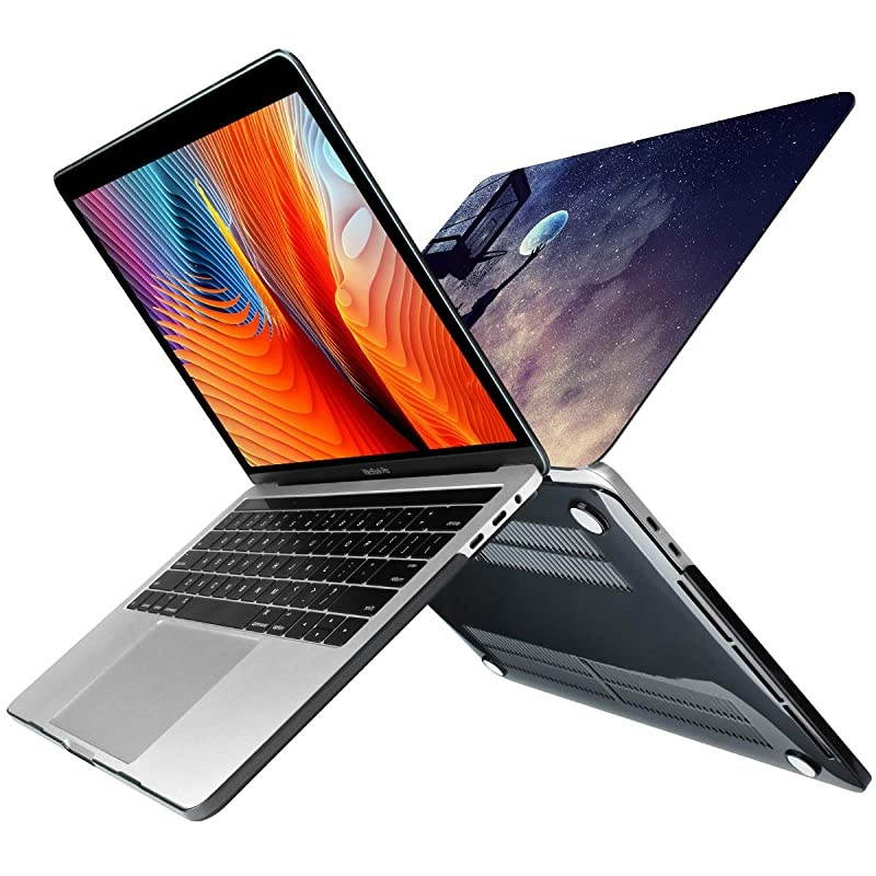 for New MacBook Pro 13 inch Model A2159 A1989 A1706 A1708 2019 2018 2017 2016 Release Aesthetic Star Creative Dunking Pattern Design Hard Laptop Cover with Keyboard Brush Skin Screen Protector