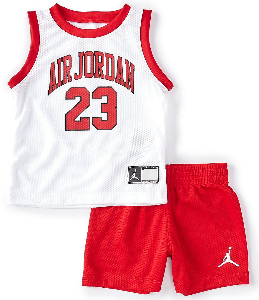 Jordan Baby Boys 12-24 Months HBR/DNA Jordan Muscle Tank & Shorts Set
