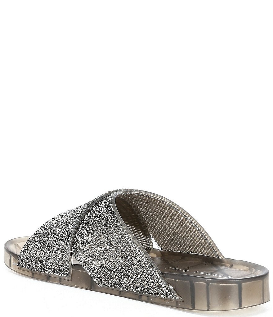 Gianni Bini Emersinne Rhinestone Crossband Jelly Slides