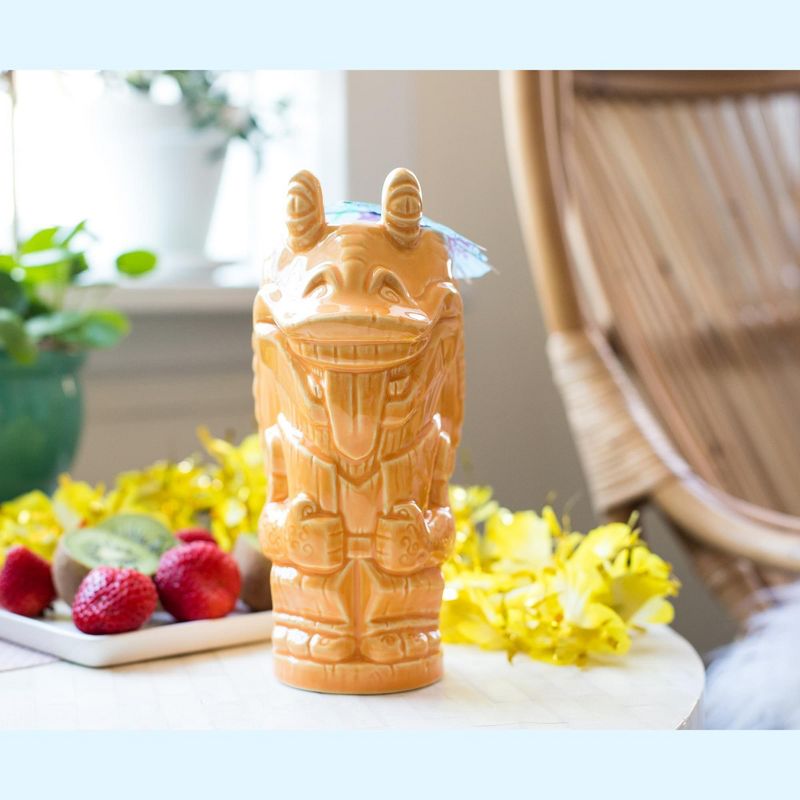 Beeline Creative Geeki Tikis Star Wars Jar Jar Binks Ceramic Mug | Holds 18 Ounces