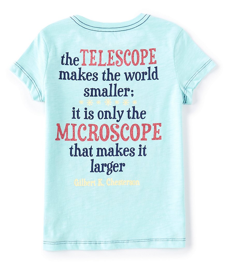 Peek Little/Big Girls 2T-12 Short-Sleeve Microscope Graphic Tee