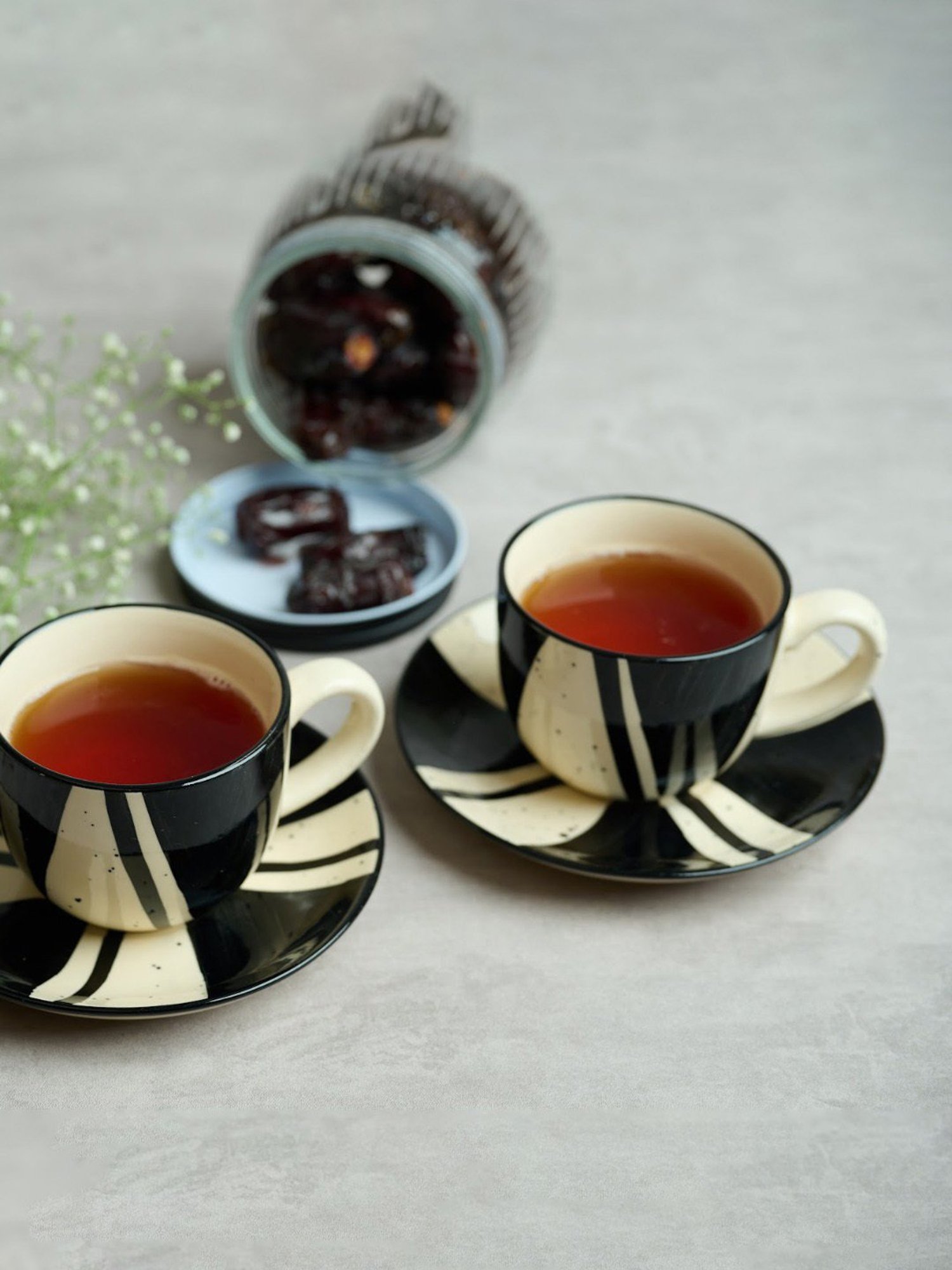BlackCarrot Ceramic Dinner Set for Couple